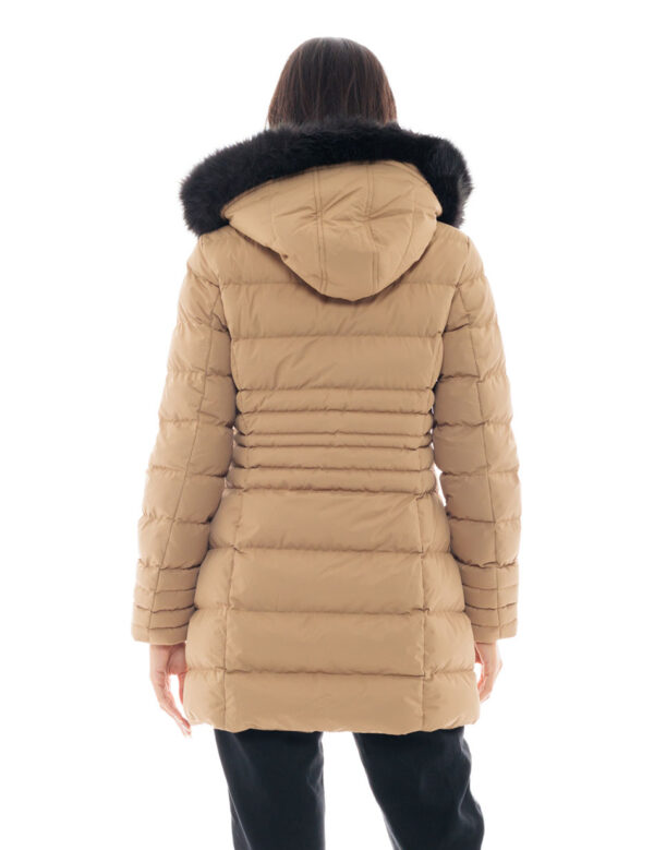 Splendid fashion γυναικείο μακρύ μπουφάν 48-101-090 DK BEIGE