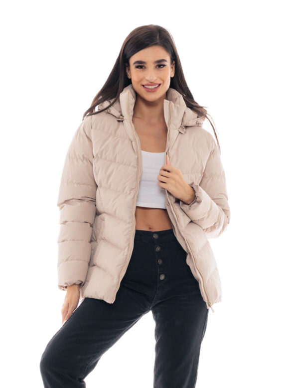 Splendid fashion γυναικείο ντεμί πανωφόρι 48-101-093C BEIGE