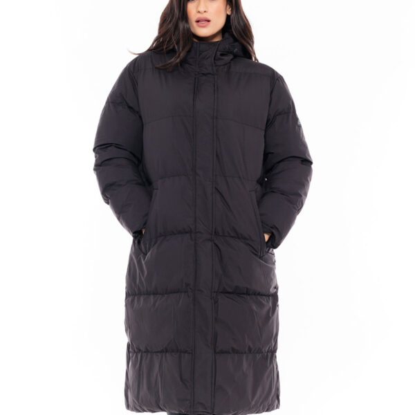 Biston fashion γυναικείο μακρύ μπουφάν 48-101-094 BLACK