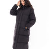 Biston fashion γυναικείο μακρύ μπουφάν 48-101-094 BLACK