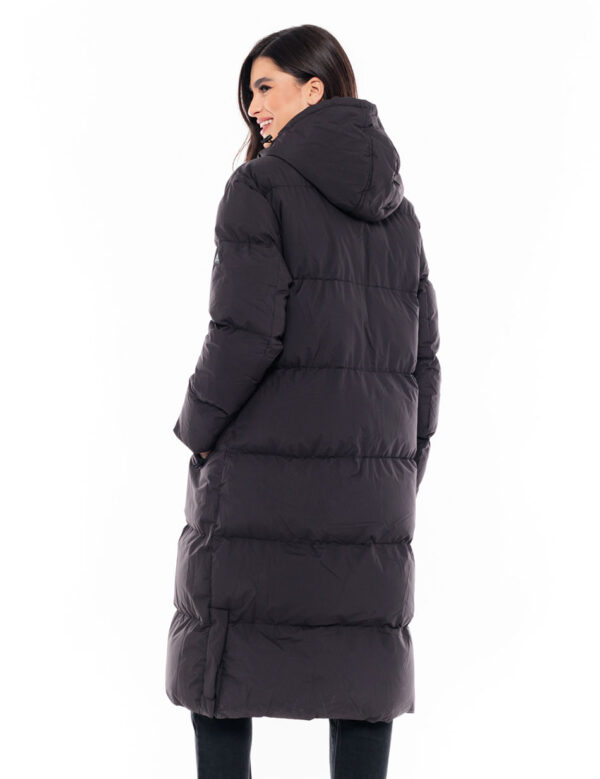 Biston fashion γυναικείο μακρύ μπουφάν 48-101-094 BLACK