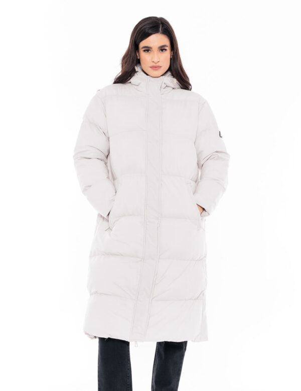 Biston fashion γυναικείο μακρύ μπουφάν 48-101-094 ICE