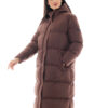 Biston fashion γυναικείο μακρύ μπουφάν 48-101-094 CHOCOLATE