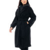 Biston fashion γυναικείο μακρύ παλτό 48-101-100 BLACK