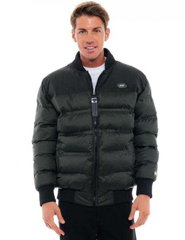 Biston fashion ανδρικό κοντό bomber μπουφάν 48-201-021 DK GREEN