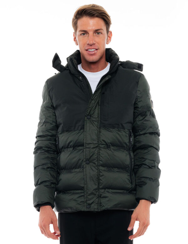 Biston fashion ανδρικό κοντό μπουφάν 48-201-024 DK GREEN