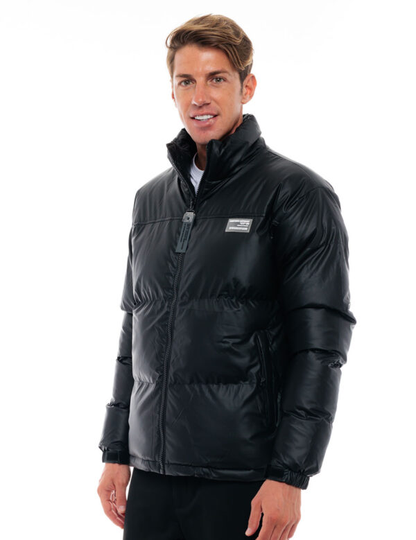 Biston fashion ανδρικό κοντό μπουφάν με γιακά 48-201-027 BLACK