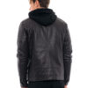 Splendid fashion ανδρικό κοντό πανωφόρι δερματίνης 48-201-029 BROWN