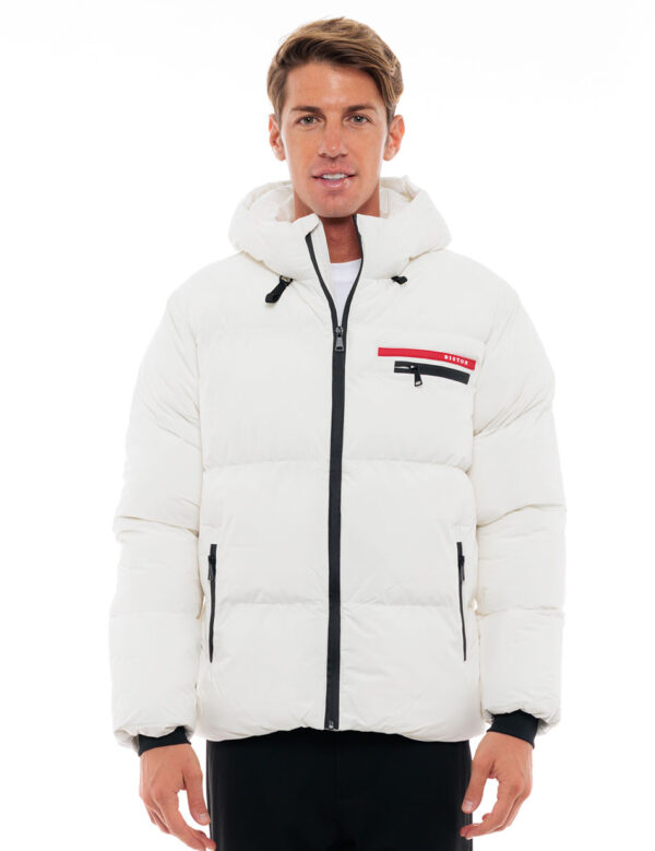 Biston fashion ανδρικό κοντό μπουφάν 48-201-055 OFF WHITE