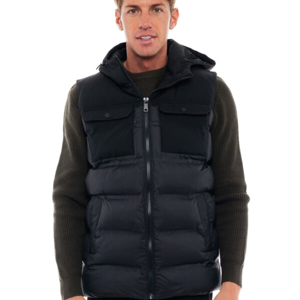 Biston fashion ανδρικό κοντό αμάνικο μπουφάν 48-202-002C BLACK