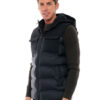 Biston fashion ανδρικό κοντό αμάνικο μπουφάν 48-202-002C BLACK