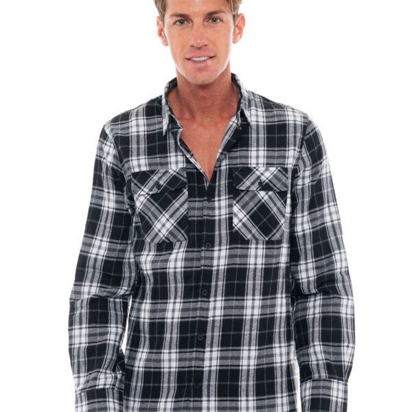 Biston fashion ανδρικό πουκάμισο 48-203-006 BLACK CHECK