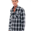 Biston fashion ανδρικό πουκάμισο 48-203-006 BLACK CHECK
