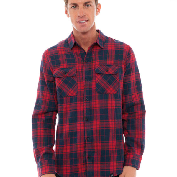Biston fashion ανδρικό πουκάμισο 48-203-006 RED CHECK