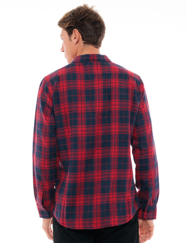 Biston fashion ανδρικό πουκάμισο 48-203-006 RED CHECK