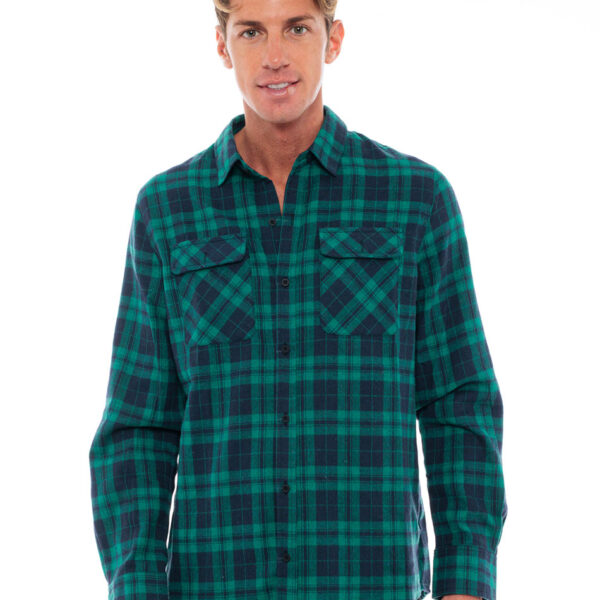 Biston fashion ανδρικό πουκάμισο 48-203-006 GREEN CHECK