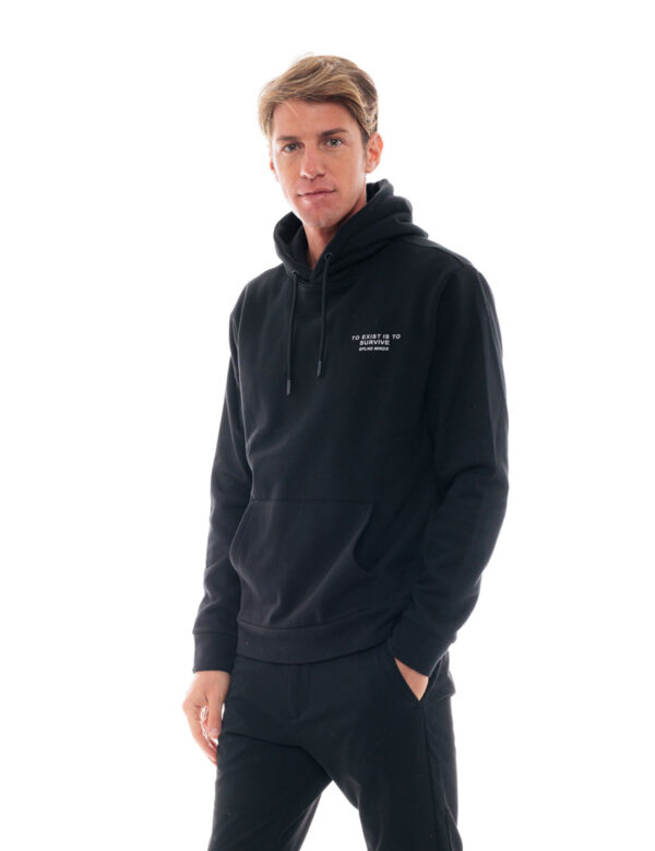 Splendid fashion ανδρική μπλούζα με ψηλό γιακά 48-206-052 BLACK