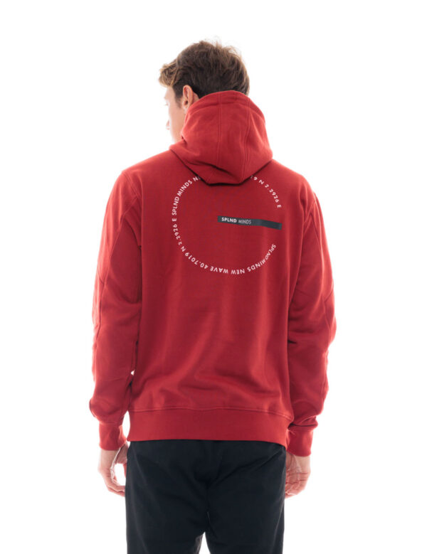 Splendid fashion ανδρική μπλούζα με ψηλό γιακά 48-206-053 RED
