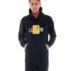 Biston fashion ανδρική μπλούζα με ψηλό γιακά 48-206-054 BLACK