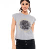 Biston fashion γυναικείο top 49-106-005 LT GREY