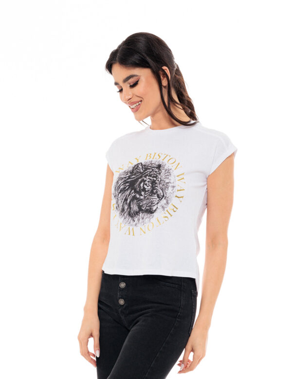 Biston fashion γυναικείο top 49-106-005 WHITE