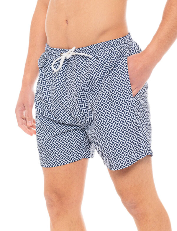 Biston fashion ανδρικό μαγιό 49-231-001 NAVY ALLOVER