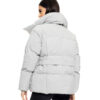 Biston fashion γυναικείο κοντό μπουφάν με γιακά 50-101-053 LT GREY