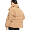 Biston fashion γυναικείο κοντό μπουφάν με γιακά 50-101-053 CAMEL