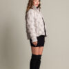 Biston fashion γυναικείο κοντό μπουφάν με γιακά 50-101-063 LT GREY