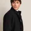 Biston fashion ανδρικό κοντό πανωφόρι με γιακά 50-201-069 BLACK