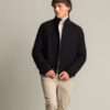 Biston fashion ανδρικό κοντό πανωφόρι με γιακά 50-201-069 BLACK
