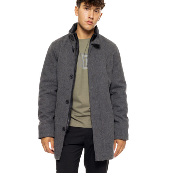 Splendid fashion ανδρικό demi παλτό με γιακά 50-201-104 DK GREY