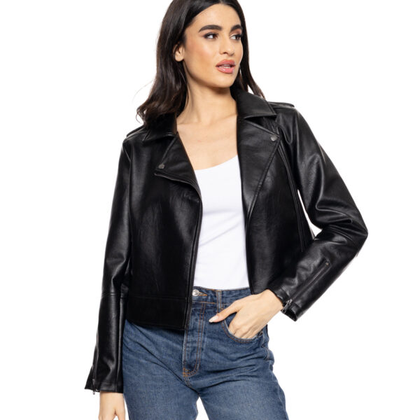 Splendid fashion γυναικείο perfeto από δερματίνη 51-101-011 BLACK