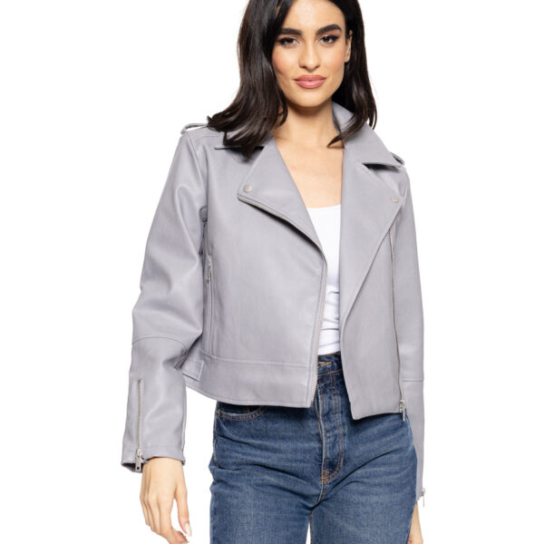 Splendid fashion γυναικείο perfeto από δερματίνη 51-101-011 GREY