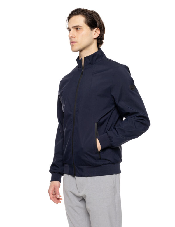 Biston fashion ανδρικό bomber πανωφόρι με γιακά 51-201-017 NAVY