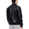 Biston fashion ανδρικό bomber πανωφόρι από δερματίνη 51-201-018 BLACK