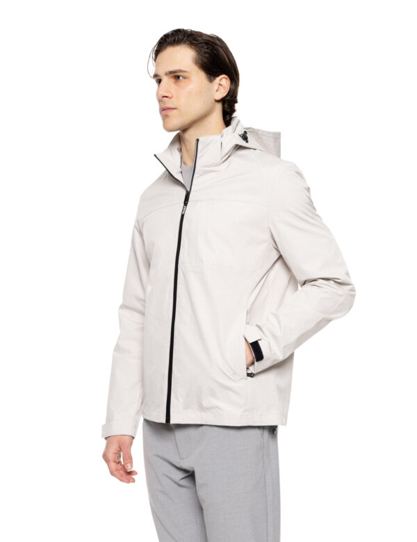Biston fashion ανδρικό πανωφόρι με κουκούλα 51-201-026 ICE