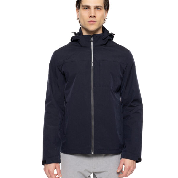 Biston fashion ανδρικό πανωφόρι με κουκούλα 51-201-026 NAVY
