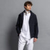 Biston fashion ανδρικό πανωφόρι με κουκούλα 51-201-026 NAVY