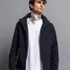 Biston fashion ανδρικό πανωφόρι με κουκούλα 51-201-026 NAVY