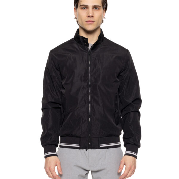 Splendid fashion ανδρικό bomber πανωφόρι με γιακά 51-201-030 BLACK