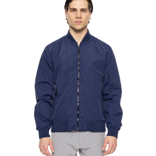 Biston fashion ανδρικό bomber πανωφόρι με γιακά 51-201-038 BLUE