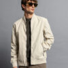 Biston fashion ανδρικό bomber πανωφόρι με γιακά 51-201-038 LT BEIGE