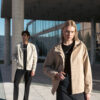Biston fashion ανδρικό bomber πανωφόρι με γιακά 51-201-038 LT BEIGE