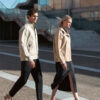 Biston fashion ανδρικό bomber πανωφόρι με γιακά 51-201-038 LT BEIGE