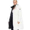 Biston fashion γυναικείο μακρύ μπουφάν με κουκούλα 52-101-001 ICE