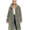 Biston fashion γυναικείο λούτρινο πανωφόρι 52-101-017 GREEN