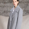 Splendid fashion γυναικείο μακρύ μάλλινο πανωφόρι 52-101-098 GREY
