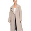 Splendid fashion γυναικείο μακρύ μάλλινο πανωφόρι 52-101-098 DK BEIGE