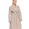 Splendid fashion γυναικείο μακρύ μάλλινο πανωφόρι 52-101-098 DK BEIGE